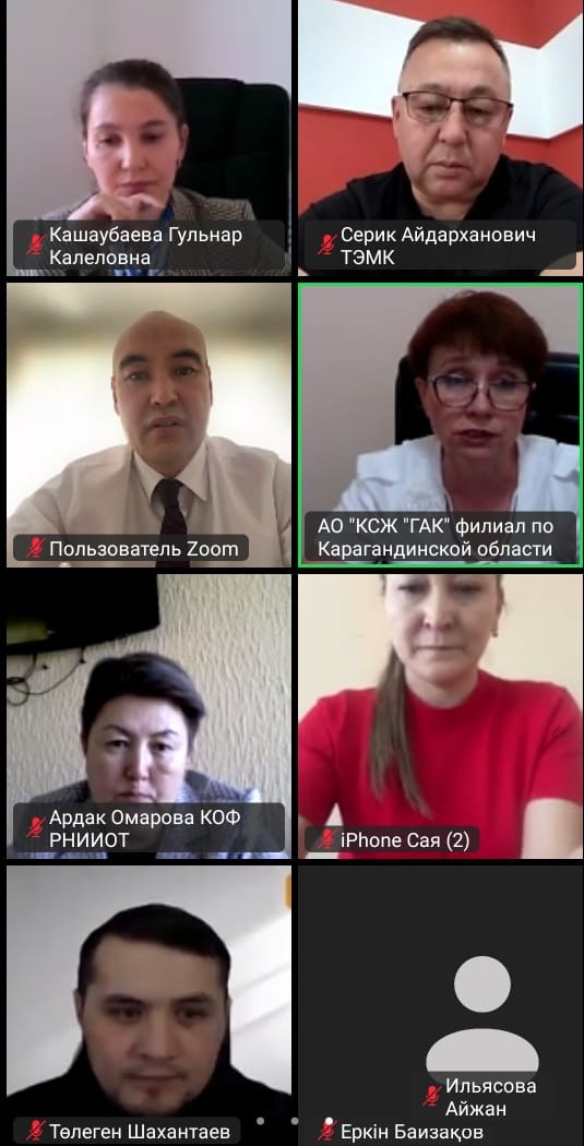 В режиме ZOOM состоялось совещание, посвящённое вопросам охраны труда