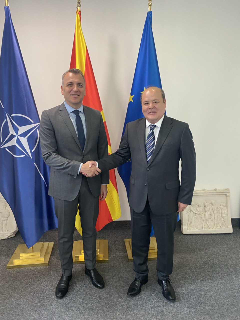 Қазақстан Елшісі Солтүстік Македония Премьер-Министрінің кеңесшісімен кездесті