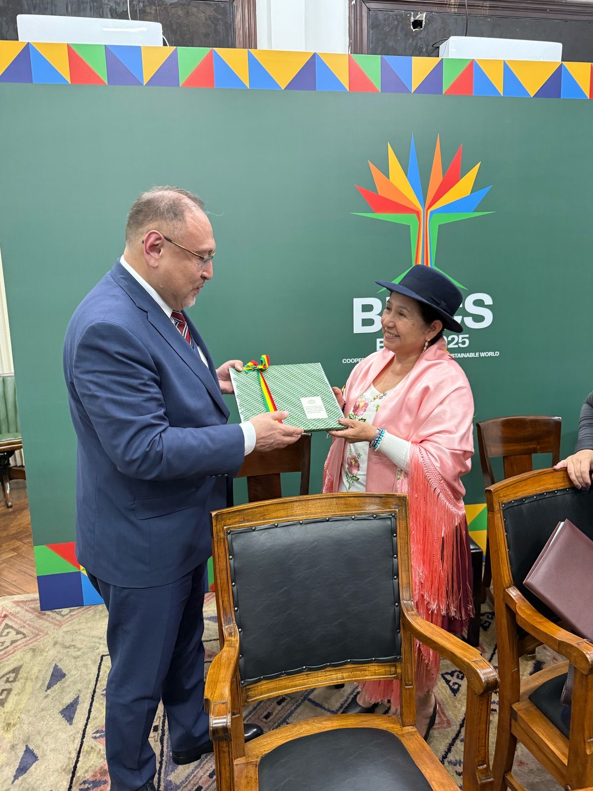 On a bilateral meeting with the Minister of Foreign Affairs of the Plurinational State of Bolivia Celinda Sosa