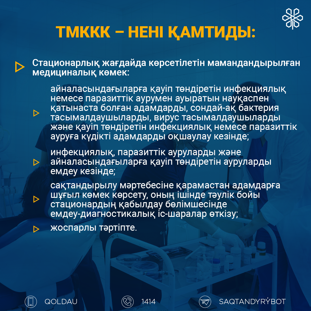 ТМККК-  нені қамтиды: