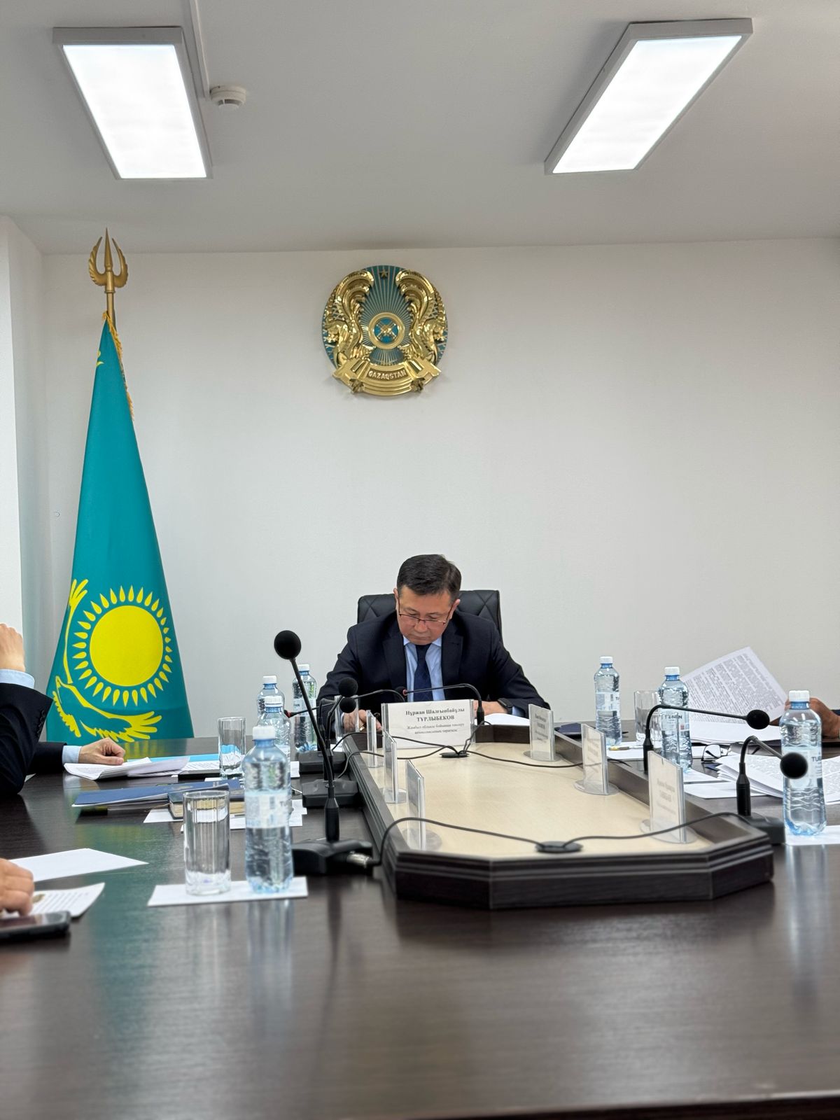 2025 жылдың 1 сәуірінде Жамбыл облысы бойынша тексеру комиссиясының кезекті отырысы өткізілді