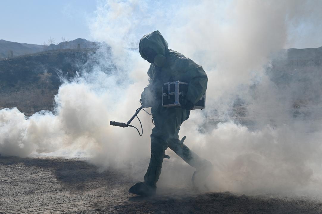 РХБ қорғау мамандарының шынайы қауіп төнген жағдайдағы үйлесімді іс-қимылы тексерілді