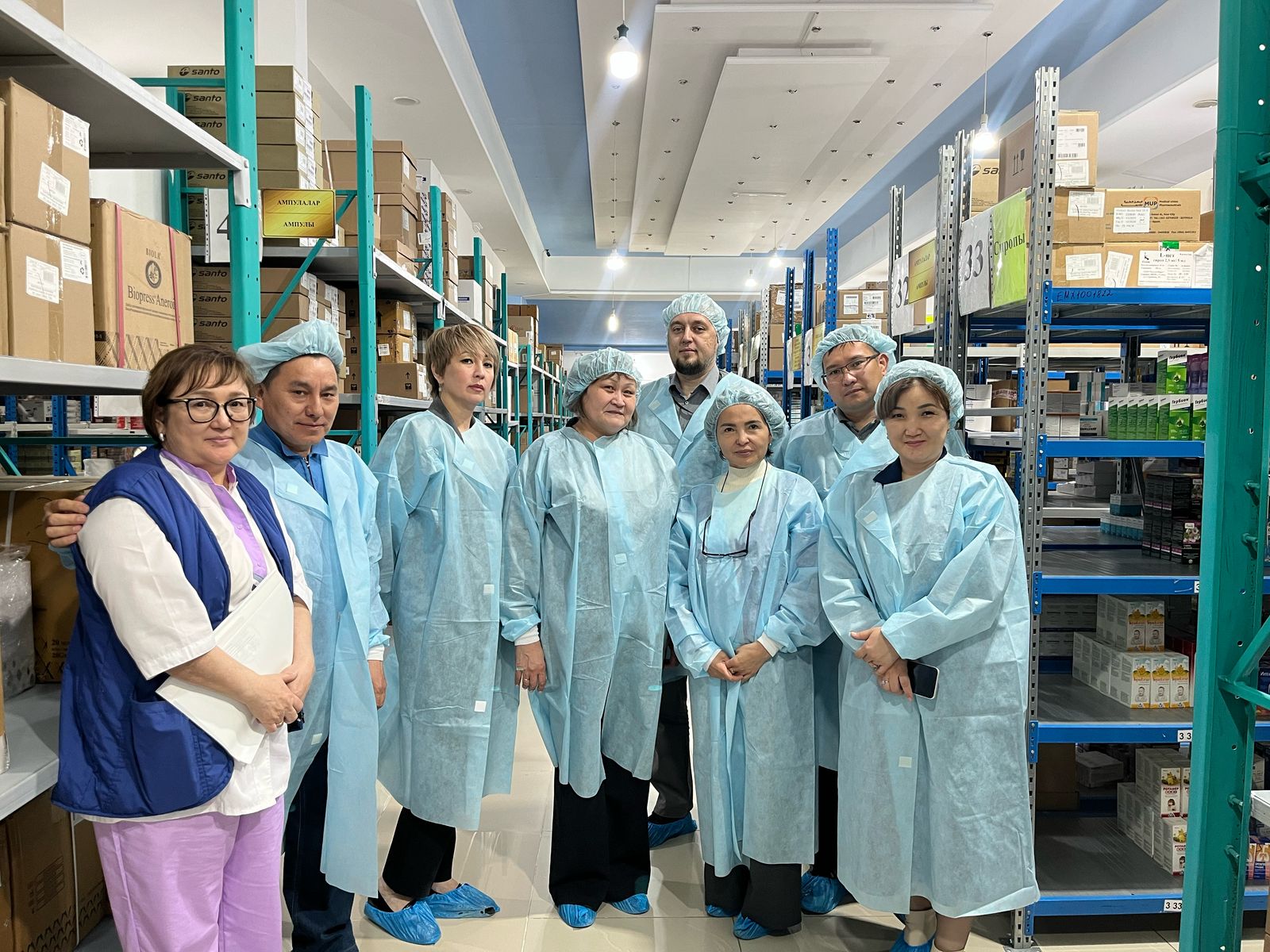 Департамент қызметкерлерінің қатысуымен «ЭМИТИ  Интернешнл» ЖШС дәріхана қоймасында GDP тиісті практика стандартына сәйкестігіне инспекция жүргізілді.