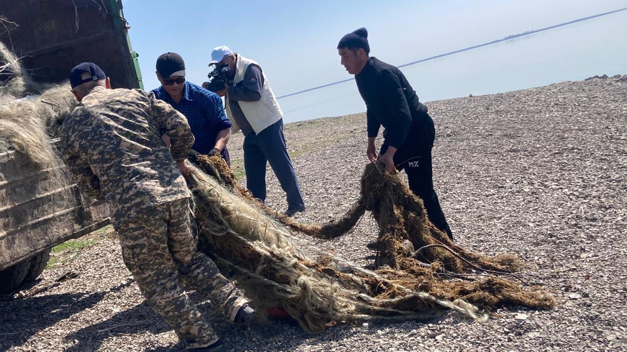 «Таза су айдындары» акциясы Жамбыл облысының «Тасөткел» су қоймасында өтті