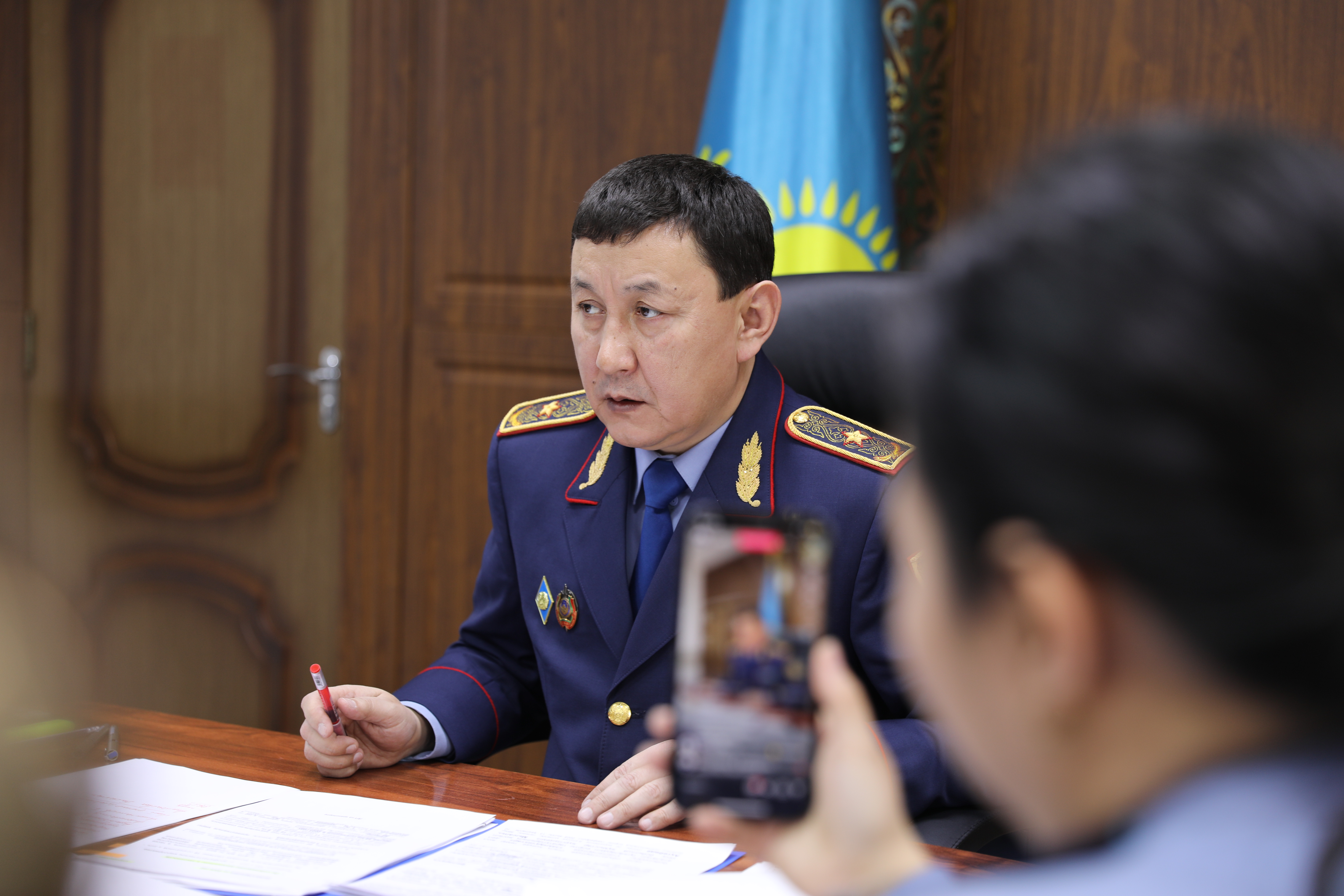 Көліктегі ПД бастығы халықпен онлайн-кездесу өткізді