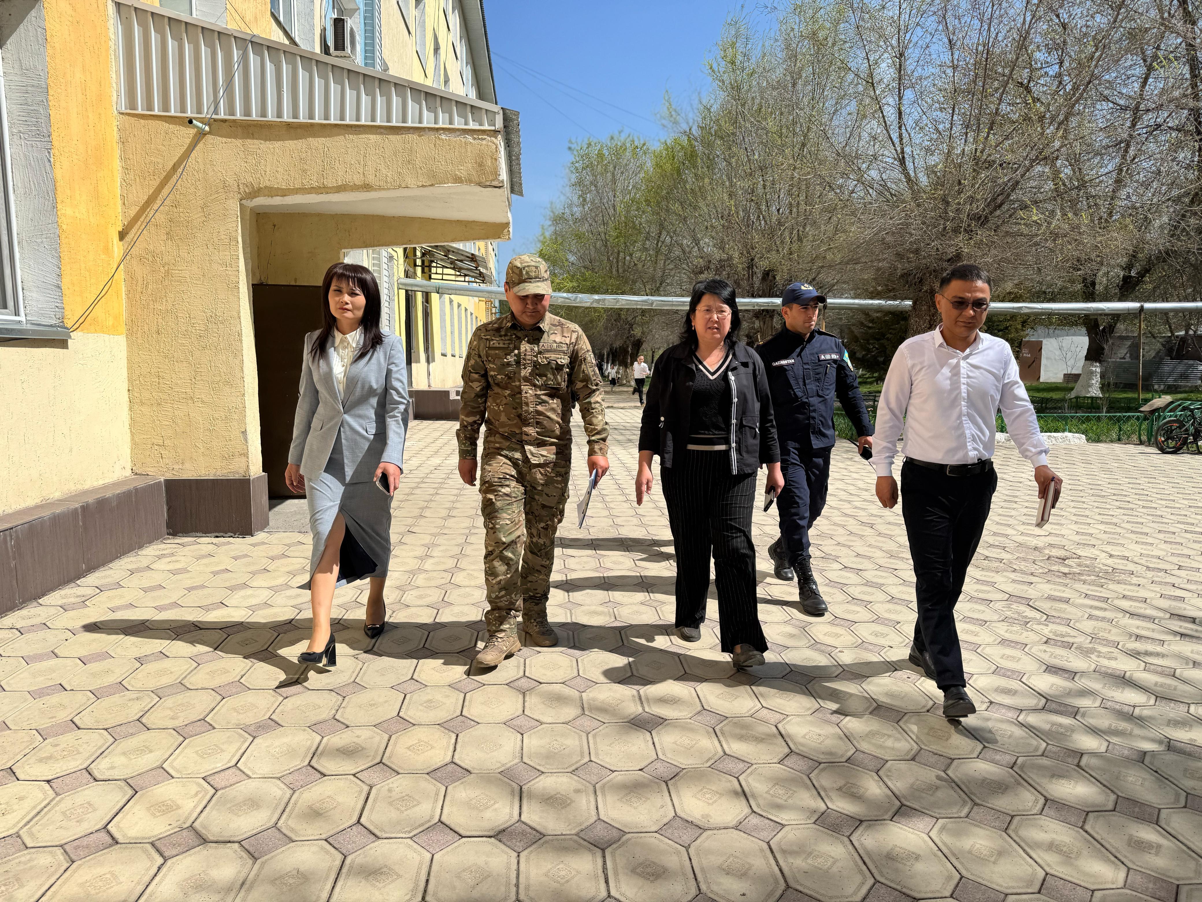 Тараз мектептеріндегі эвакуация шараларын бағалау