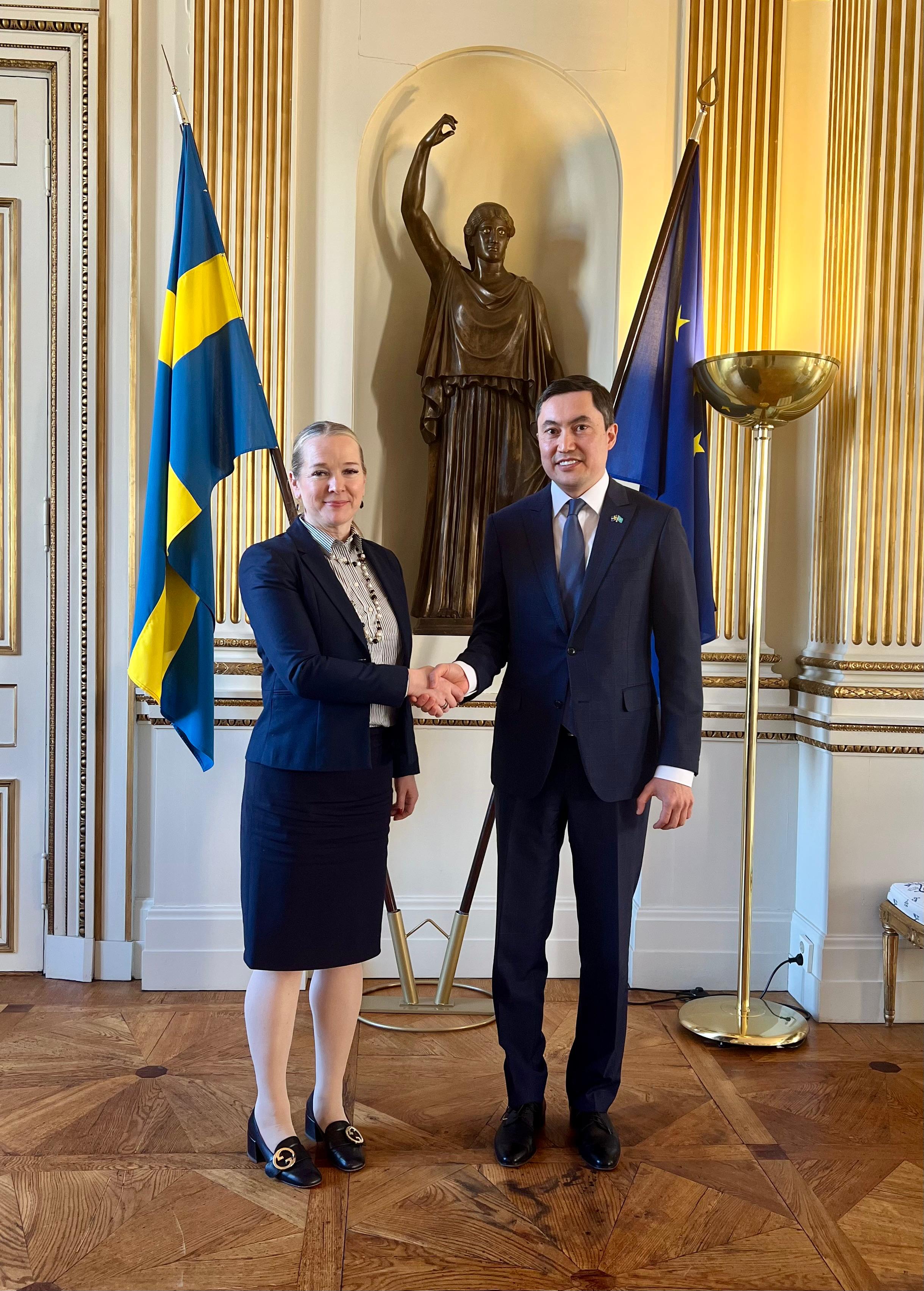 Дипломатиялық қатынастарға 33 жыл: Қазақстан мен Швеция экономикалық ынтымақтастықты нығайтуда