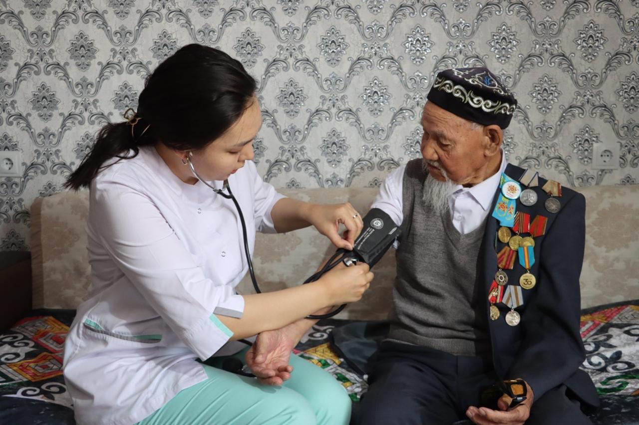 Қызылордалық Ұлы Отан соғысының ардагерлері медициналық тексерістен өтті