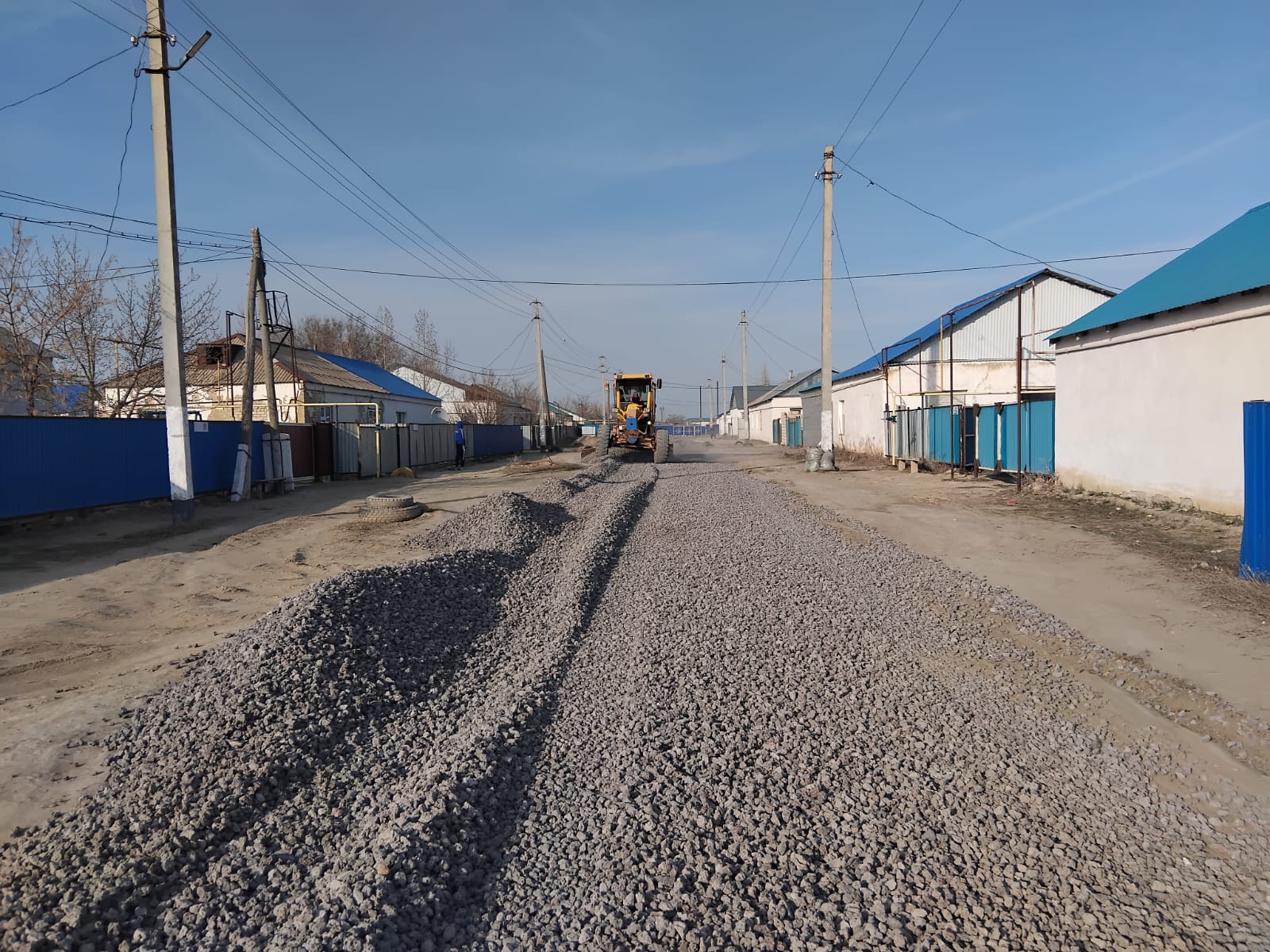 Щебень төсеу жұмыстары!