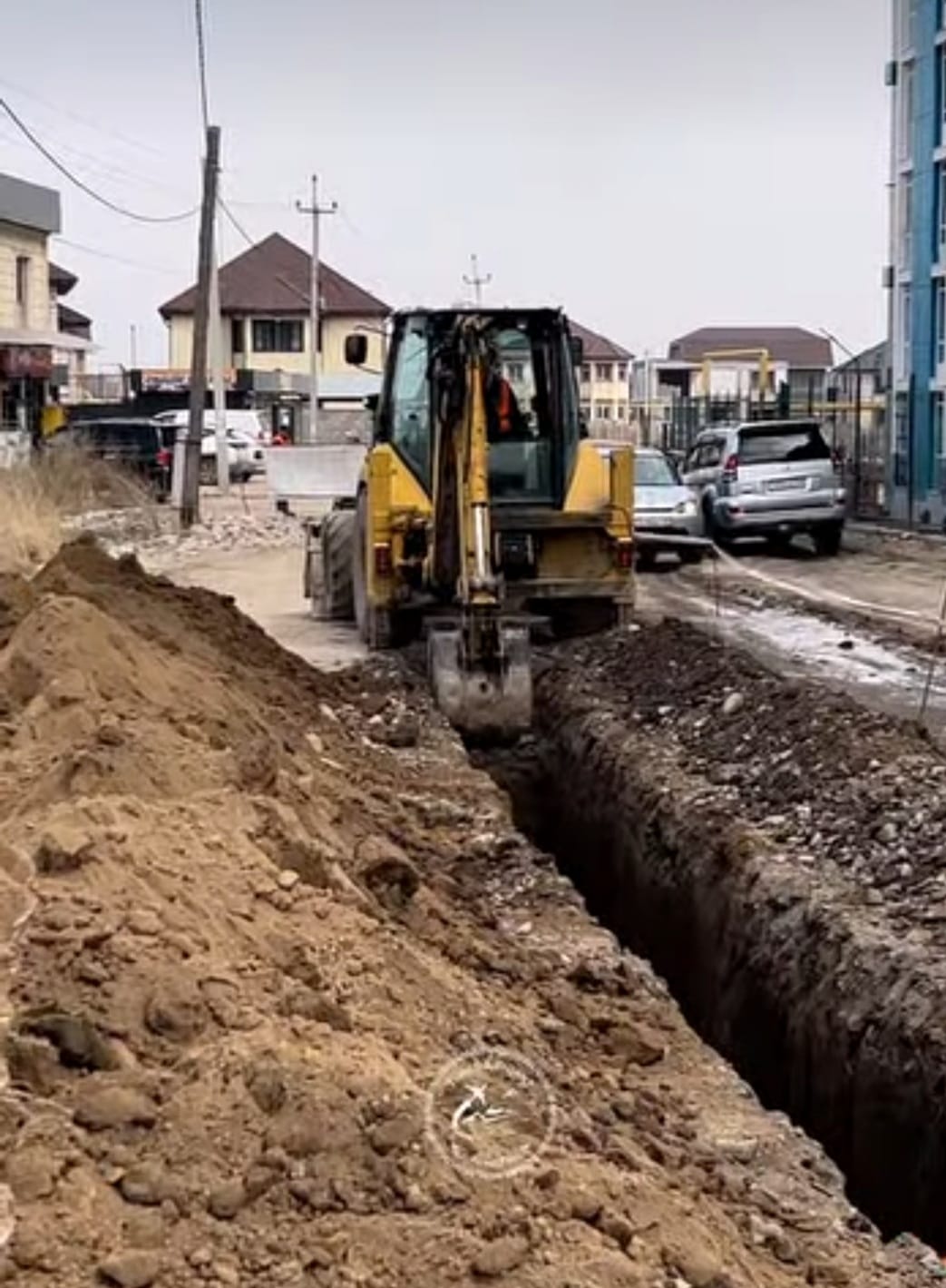 Жобаның екінші кезегі бойынша Қайрат шағын ауданында инженерлік желілер салу