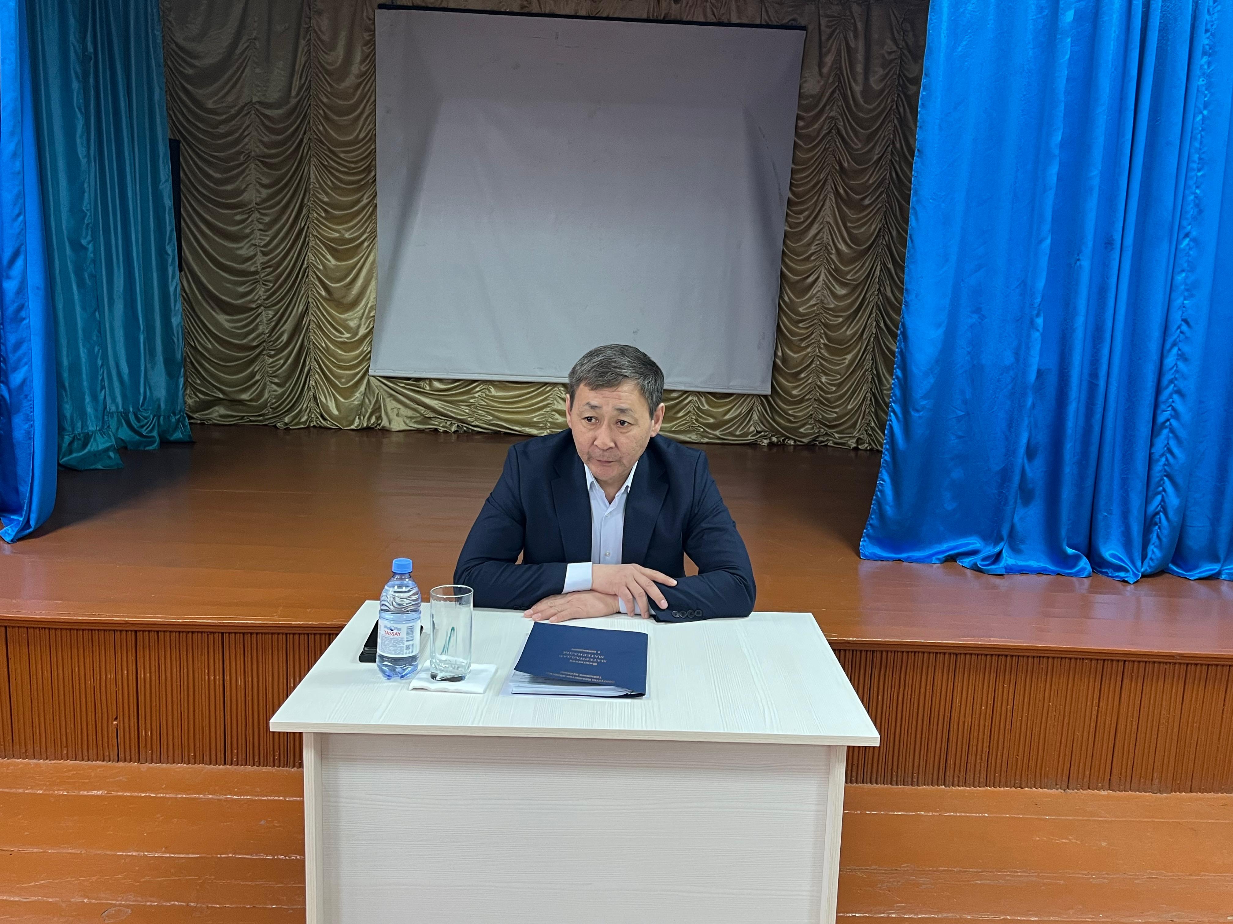 Аудан әкімі Мироновка ауылының тұрғындарымен кездесті