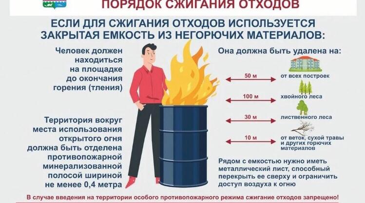 👨🏻🚒 Қоқысты жағу кезінде өрт қауіпсіздігі талаптарын сақтау. 🔥