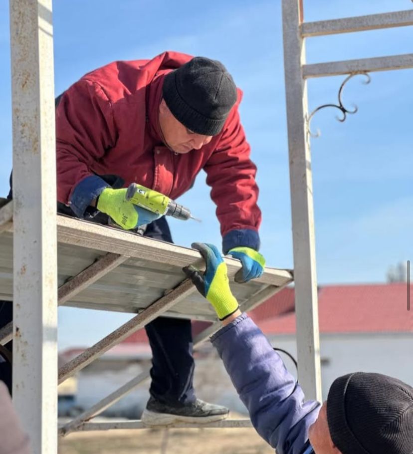 Дәулет ауылдық округі бойынша Абаттандыру жұмыстары жүргізілді