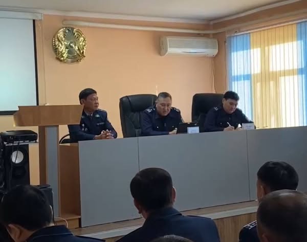 Түркістан облысы полиция басшылығы аудандарды аралап, сыбайлас жемқорлыққа қарсы жиын өткізуде