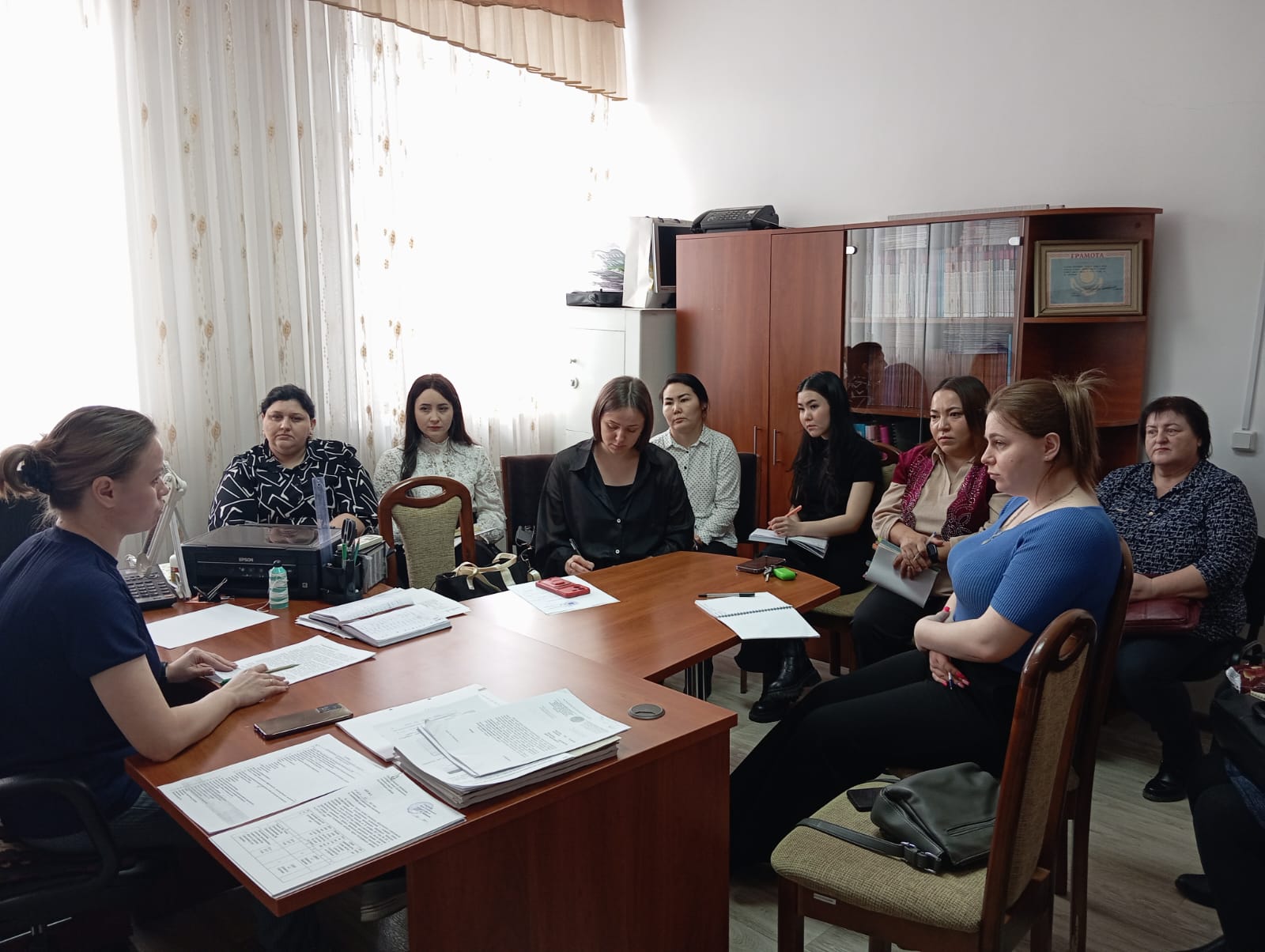 Қостанай ауданы ауылдық округі ведомстволық архивтерінің мамандары үшін құжаттарды ғылыми-техникалық өңдеу бойынша семинар