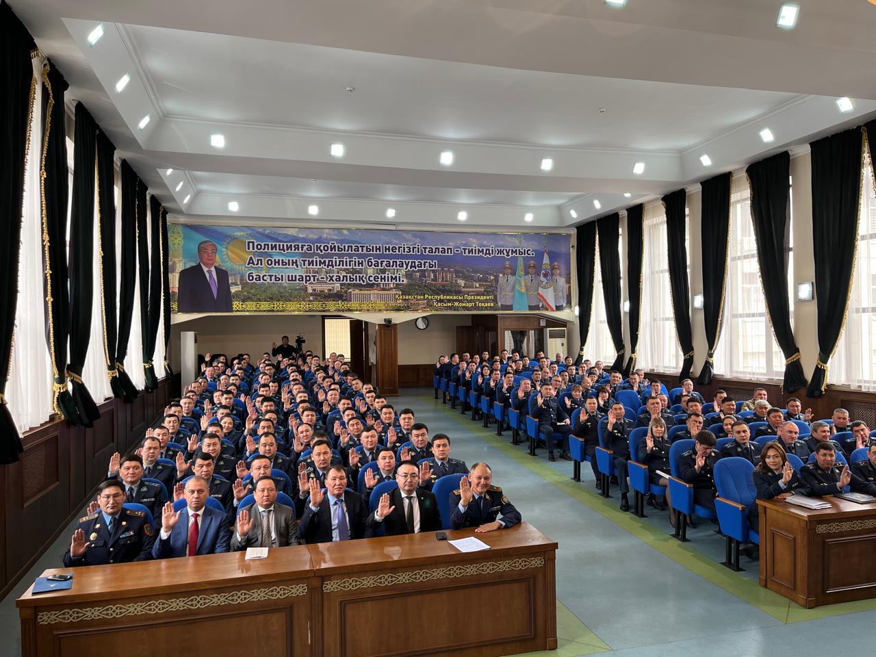 Алматыда ішкі істер органдарындағы сыбайлас жемқорлыққа қарсы іс-қимыл шаралары талқыланды