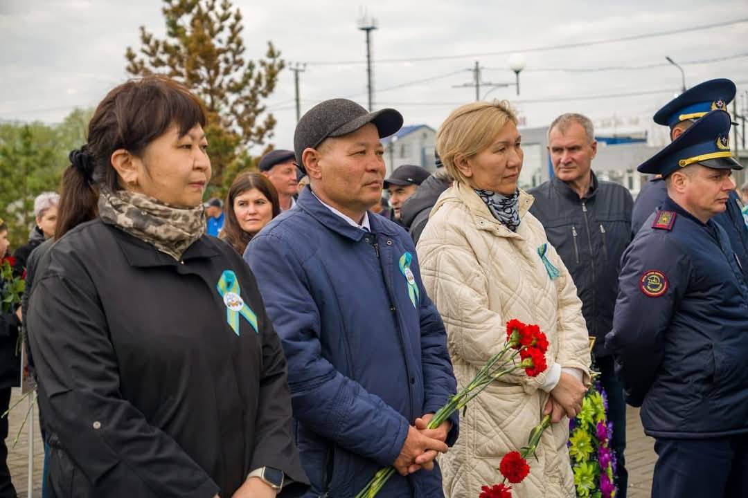 Мамлютка қаласында Ұлы Отан соғысындағы Жеңістің 80 жылдығына арналған еске алу шарасы өтті.