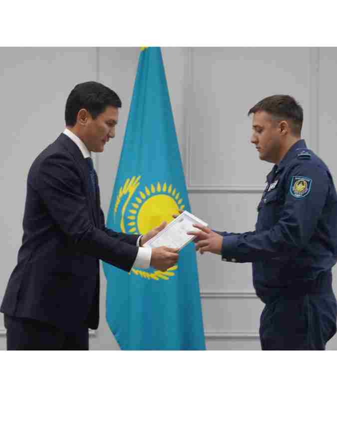 Аудан әкімі құқық қорғау органдары қызметкерлерін Отан қорғаушылар күнімен құттықтады