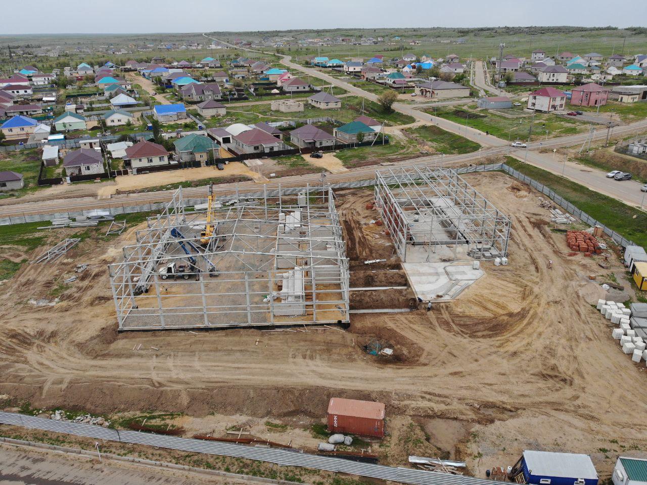 📌Алға қаласында бассейнді спорт кешенінің құрылыс жұмыстары қарқынды жүргізілуде.