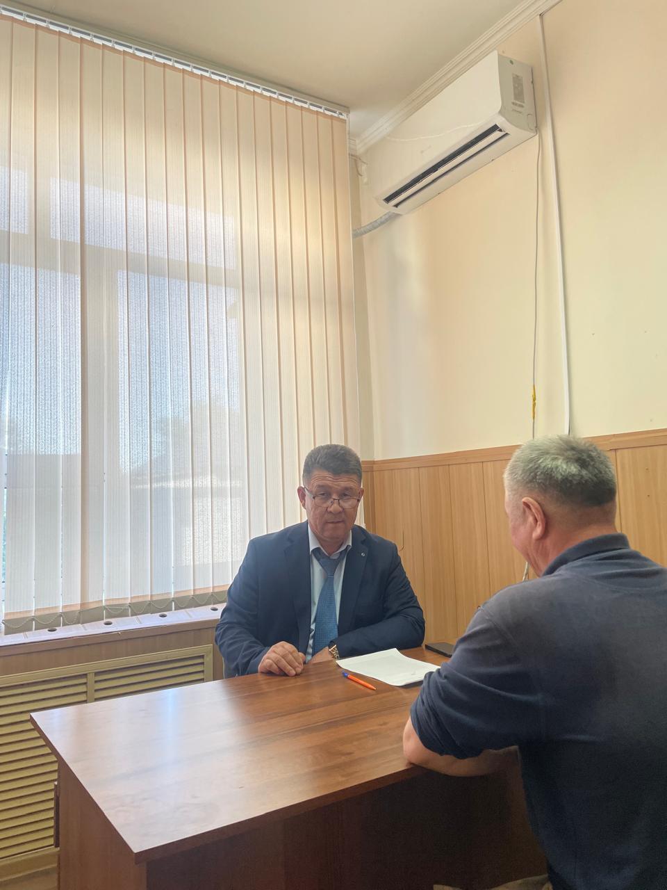 Представитель Уполномоченного по правам человека по Жамбылской области провел личный прием граждан