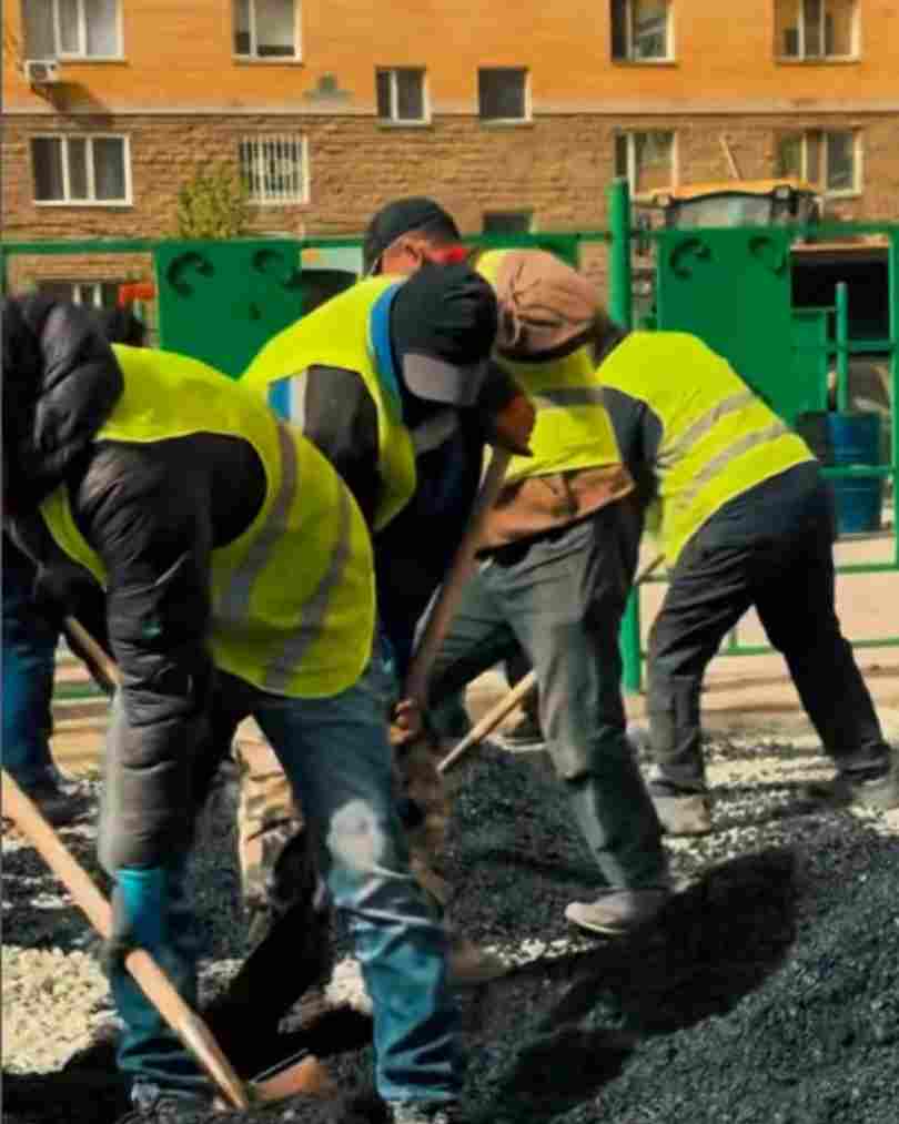 Сарыарқа ауданында абаттандыру жұмыстары қарқынды жүргізілуде
