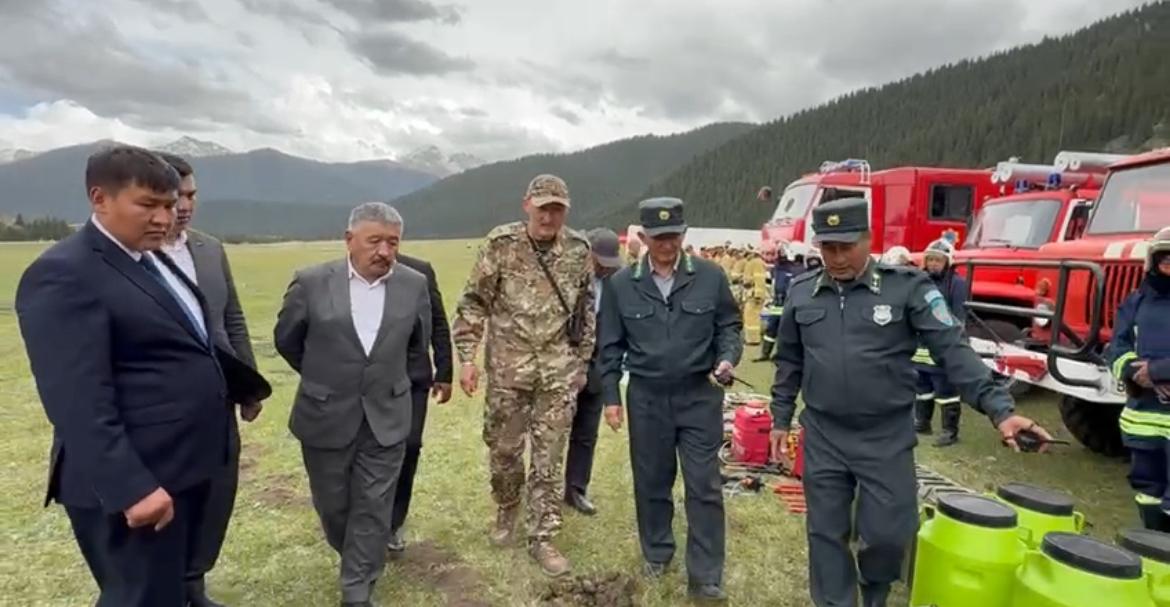 Алматы облысында орман өрттерін сөндіру бойынша жаттығулар өтті