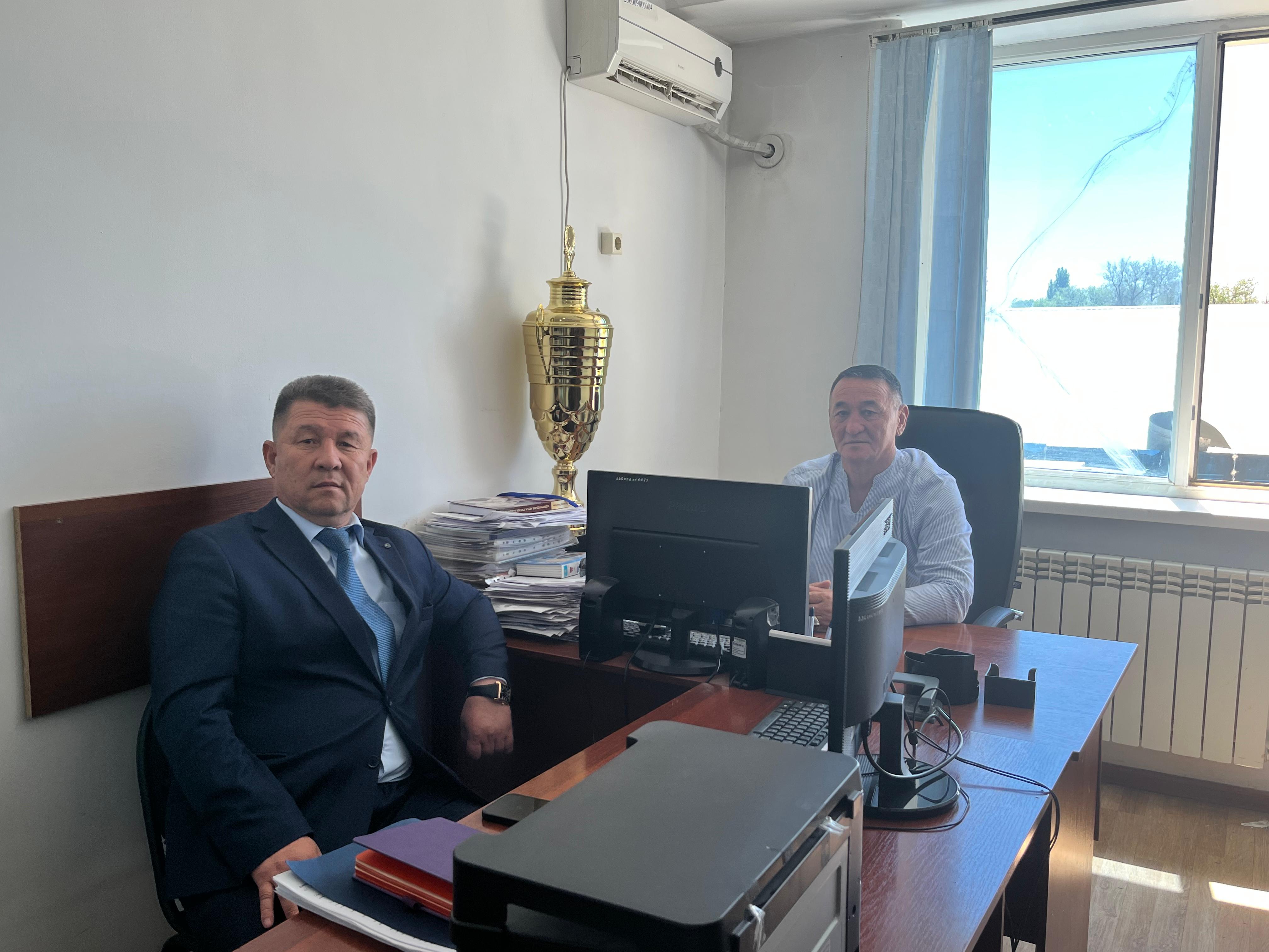 Представитель встретился с руководителями "Научно-практического центра физической культуры" управления образования акимата Жамбылской области