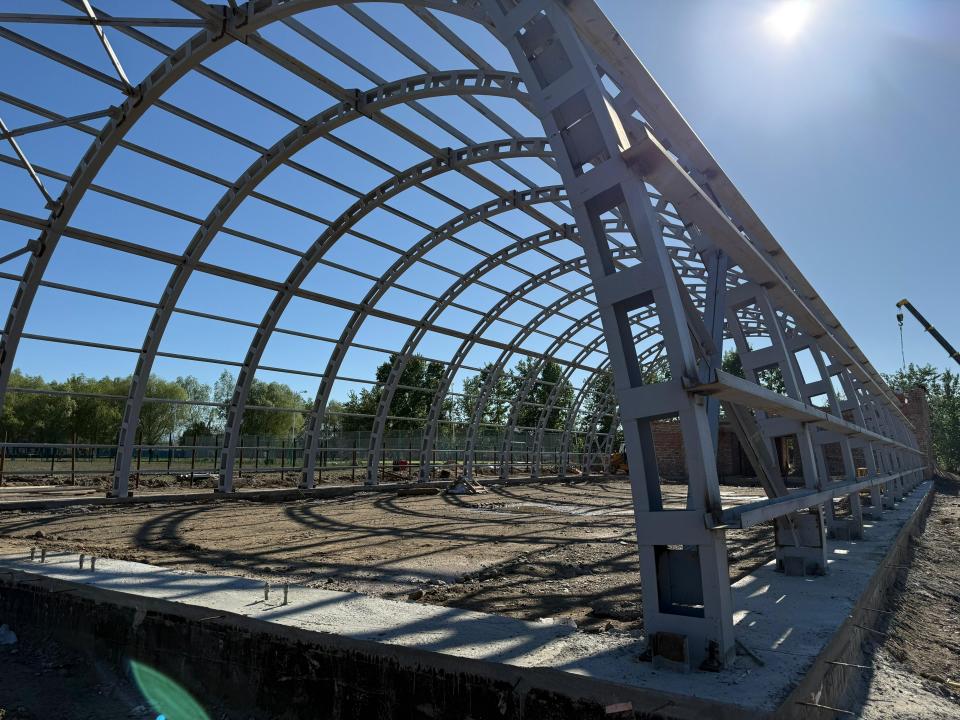 Зайсан ауданындағы Айнабұлақ ауылында жаңа спорт модулі салынып жатыр