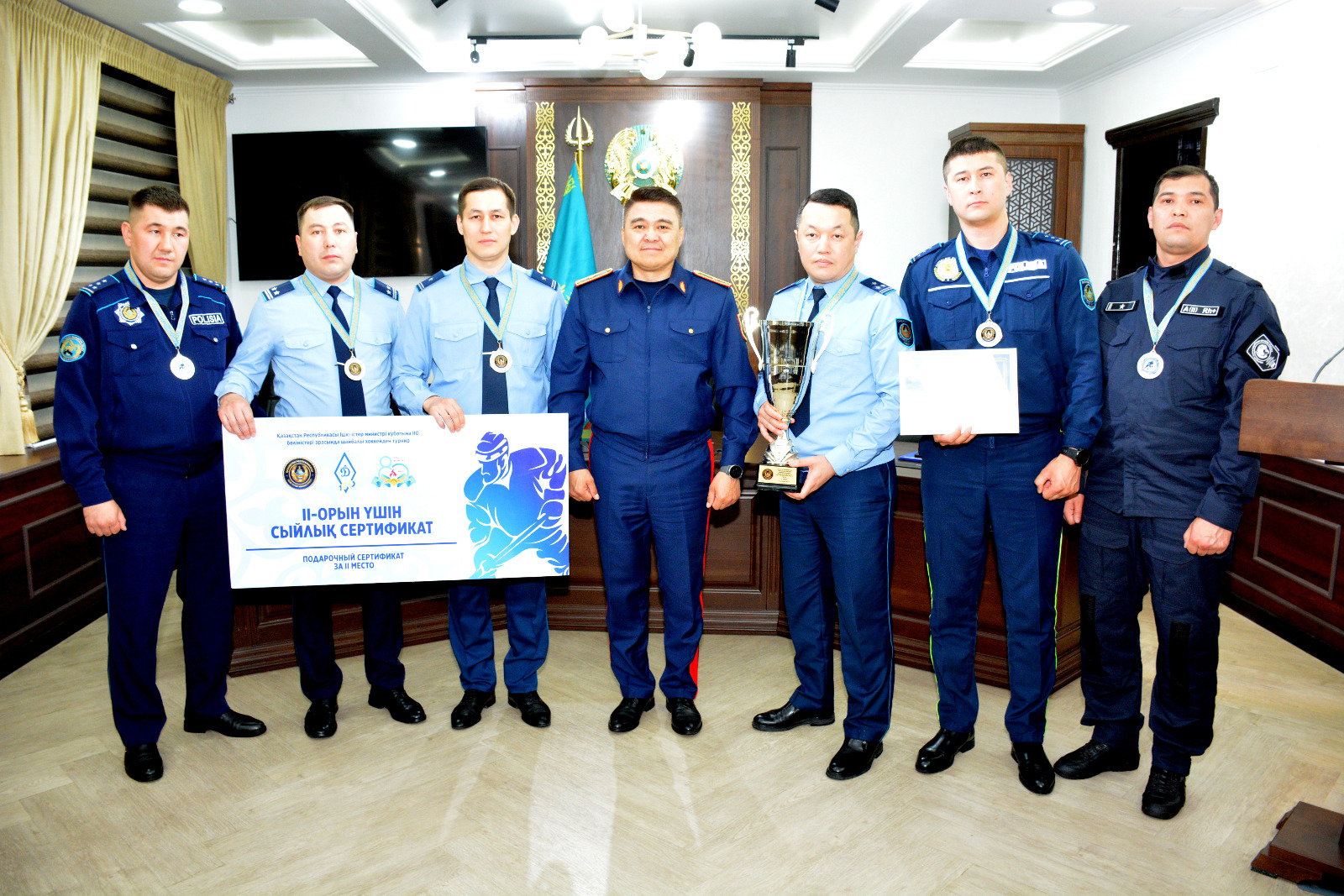 СҚО полицейлері спорт ареналарында үздік нәтижелер көрсетті