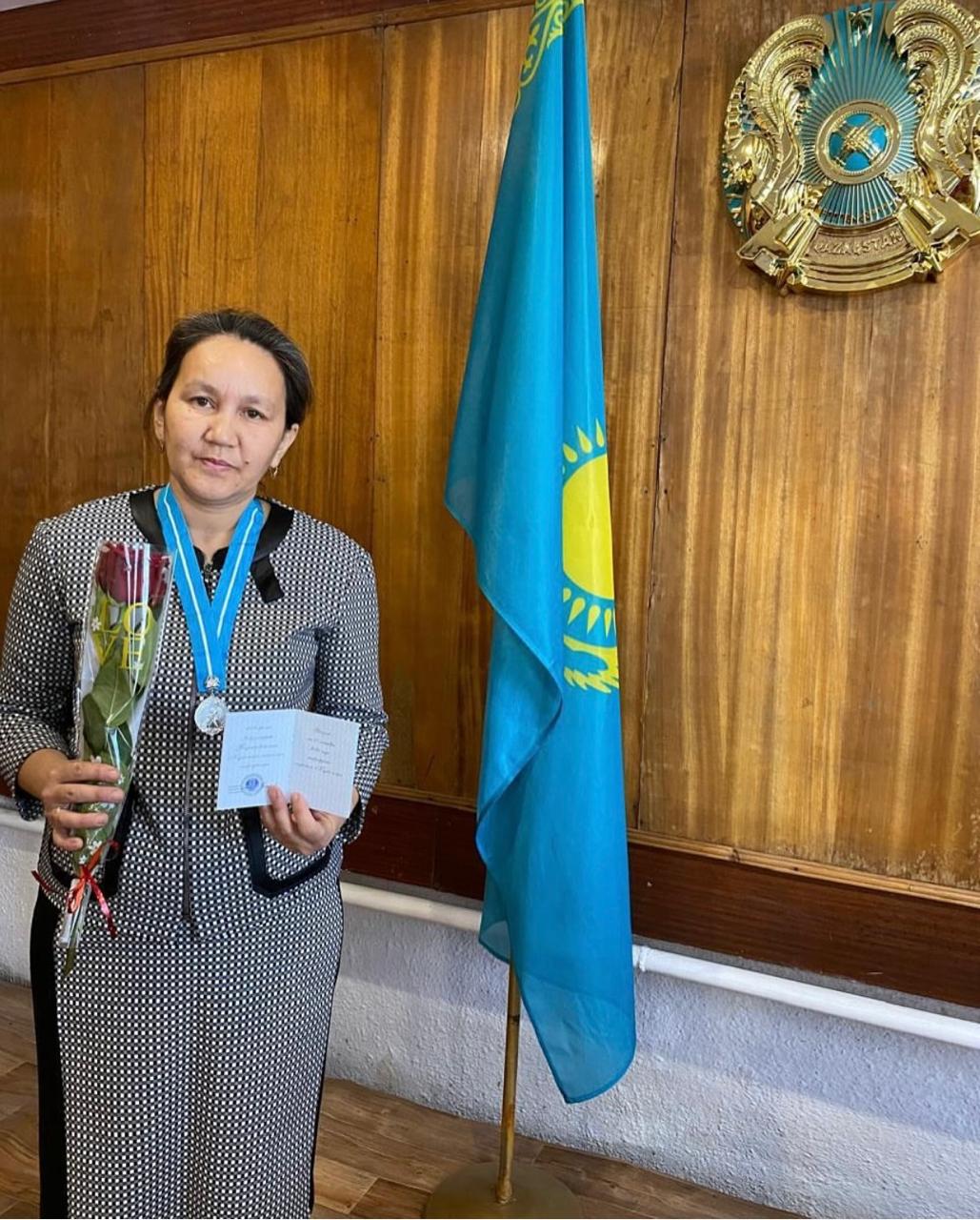 "Күміс алқа" медалімен марапатталды