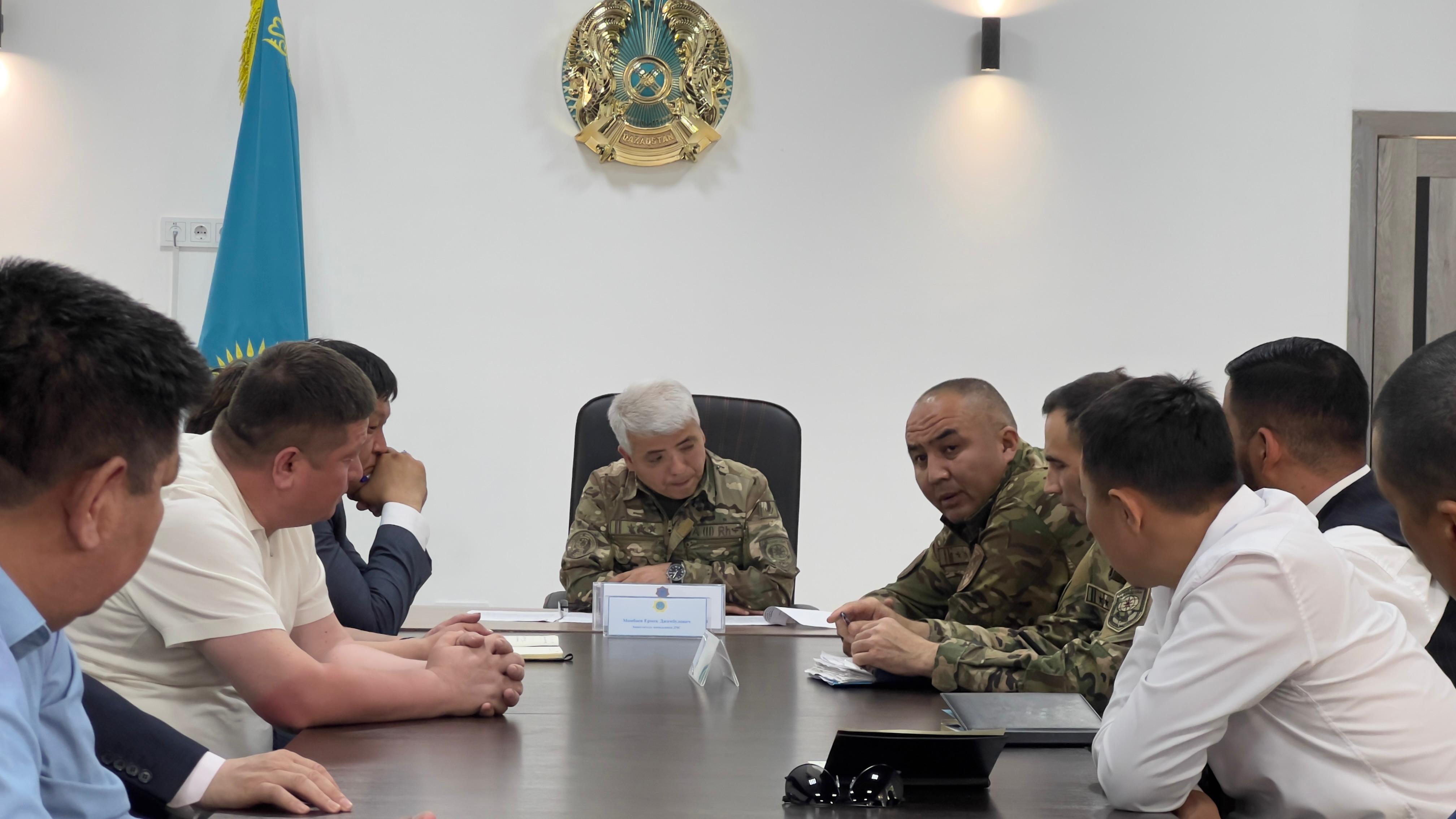 Облыстық төтенше жағдайлардың алдын алу және жою комиссиясының жоспардан тыс отырысы өтті