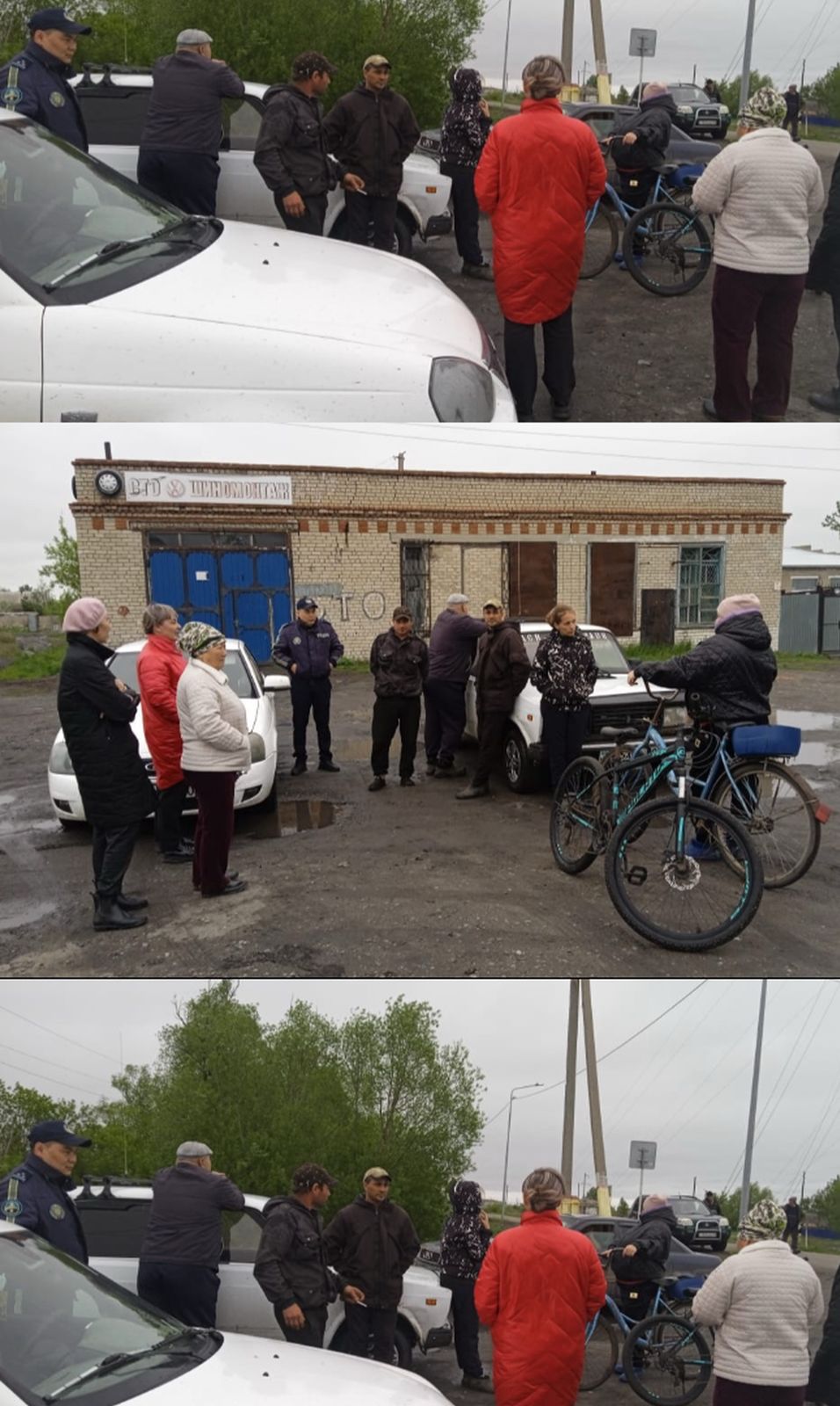 Ұзынкөл ауылындағы тұрғындар жиыны.