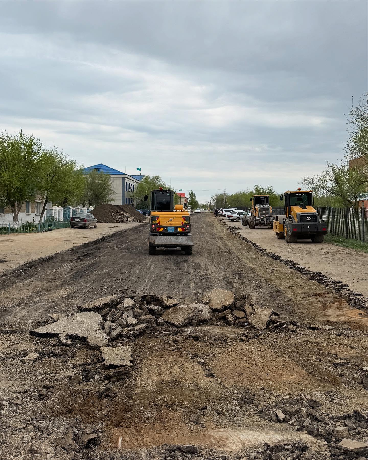 Д.Қонаев көшесінің жол құрылысы басталды