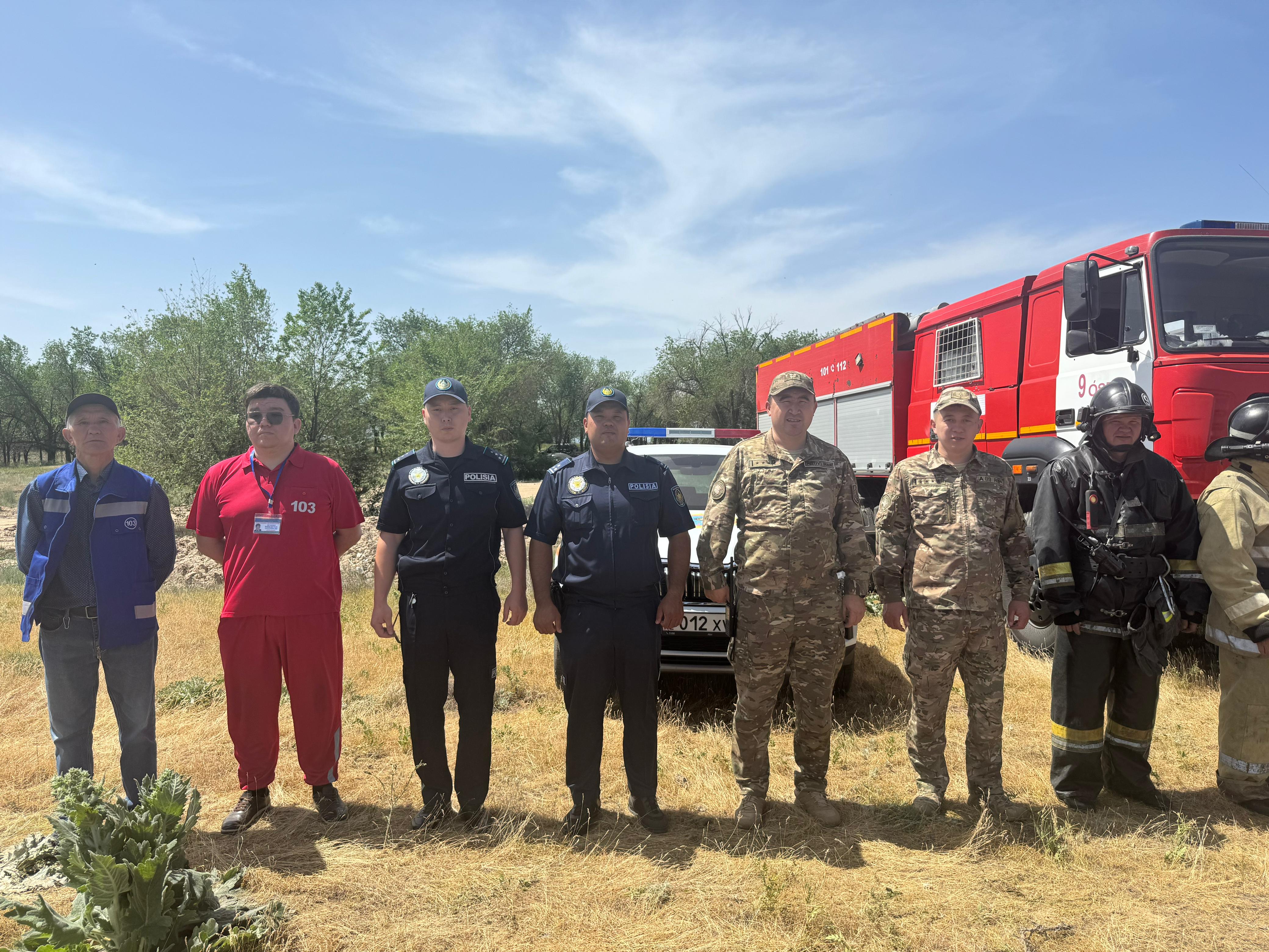 Өрт қауіпсіздігін қамтамасыз ету бойынша жоспарлы оқу-жаттығулар өткізілді