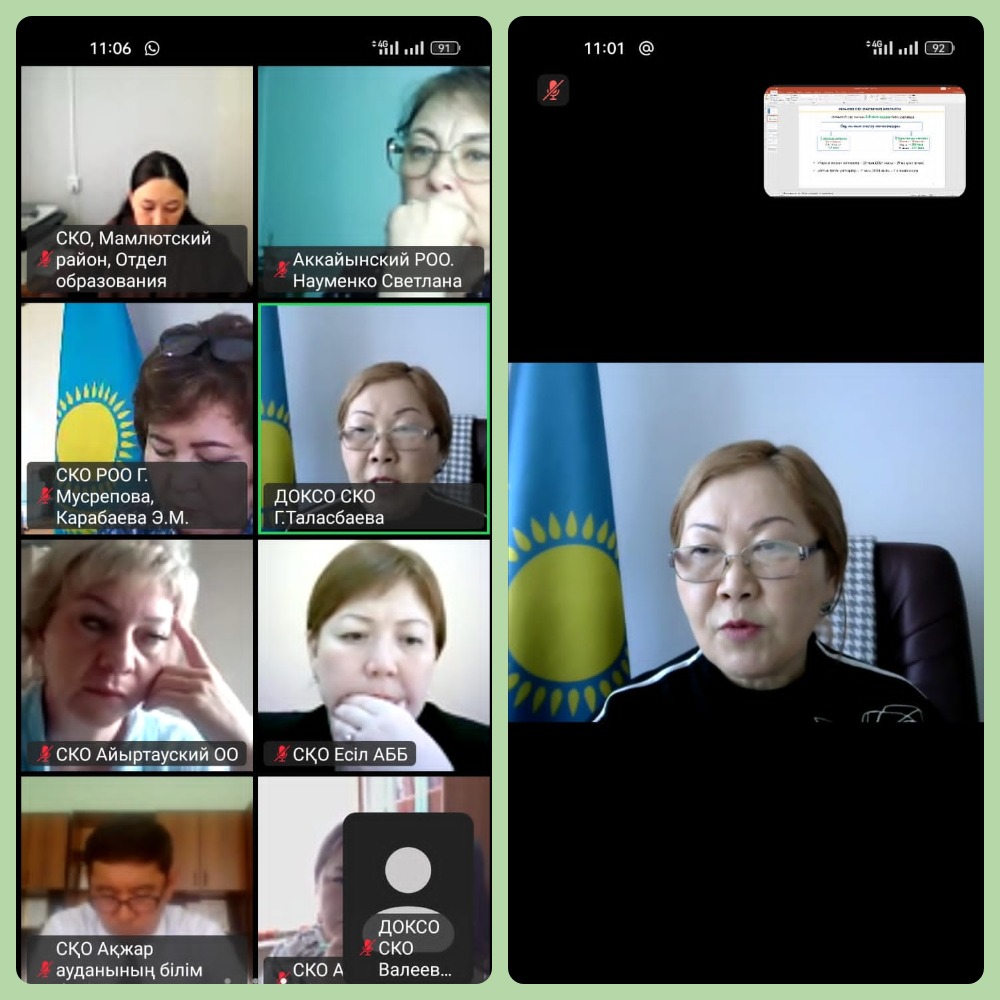 Оқу жылының аяқталуы және жазғы демалысты ұйымдастыру бойынша қалалық және аудандық білім бөлімдерінің басшыларымен онлайн кеңес