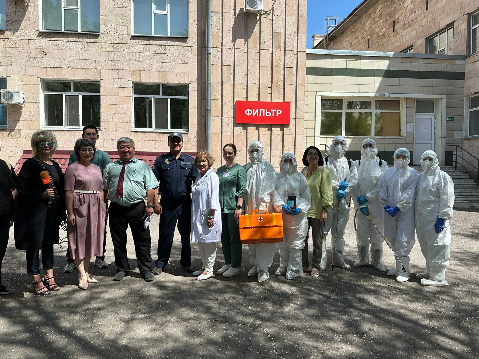 Барлық мүдделі ведомстволардың қатысуымен Конго-Қырым геморрагиялық қызбасы ауруына күдікті тіркелуі бойынша оқу-жаттығу өтті