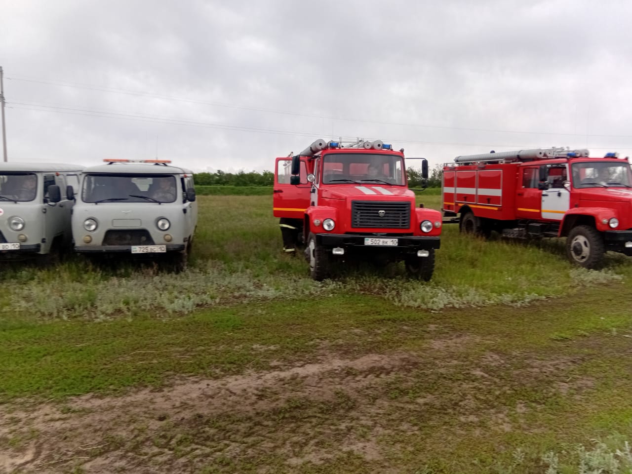 УЧЕНИЯ-2025 год в Октябрьском сельском округе Противопожарные мероприятия