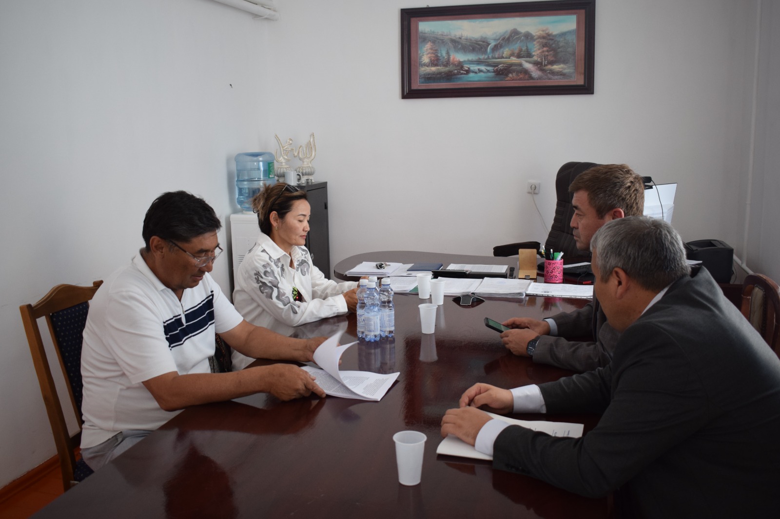 🔰 ОТЫРАР: ДЕПАРТАМЕНТ ЕҢБЕК ЗАҢНАМАСЫНЫҢ ТАЛАПТАРЫНЫҢ САҚТАЛУЫ БОЙЫНША АУДАНДЫҚ ОРТАЛЫҚ АУРУХАНА ҰЖЫМЫМЕН КЕЗДЕСТІ