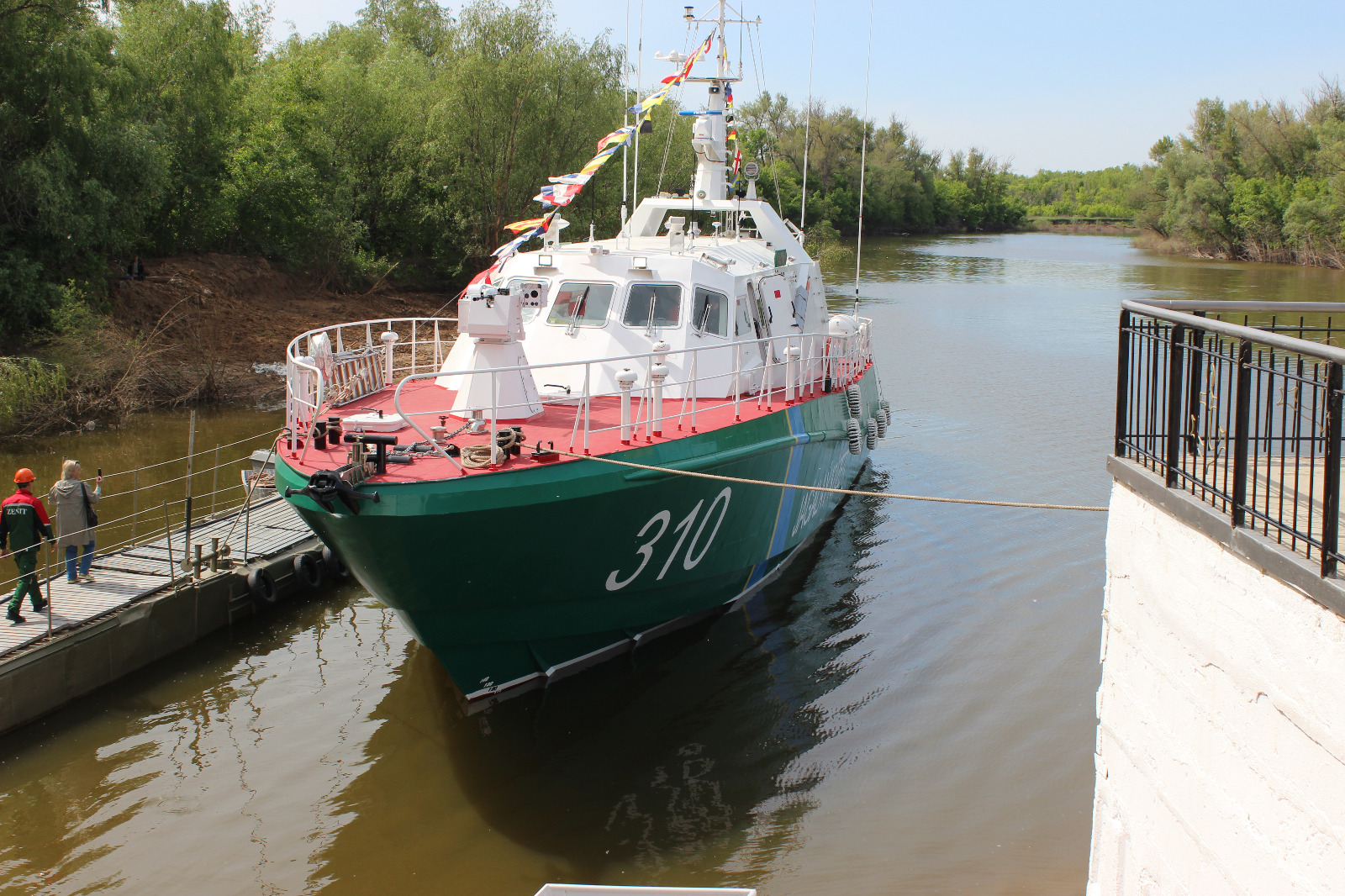 В Уральске спустили на воду новый сторожевой корабль «Семей»
