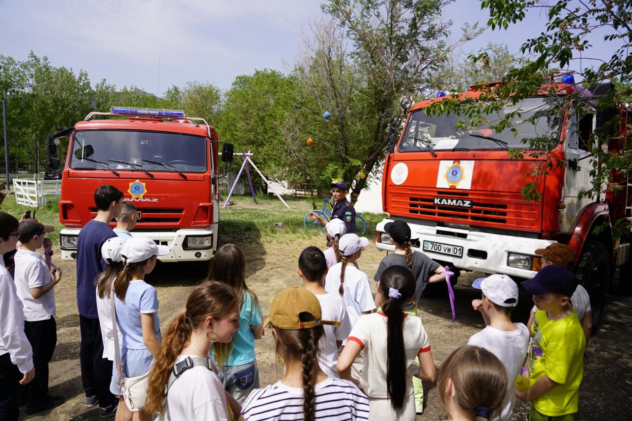 Елордалық оқушыларға төтенше жағдай кезінде не істеу керектігі түсіндірілді
