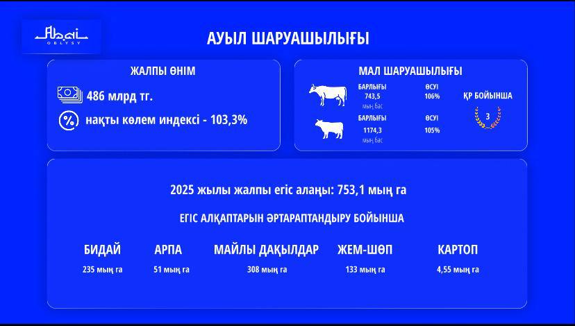 Өңірде ауыл шаруашылығын дамытудың 2028 жылға дейінгі моделі әзірленді
