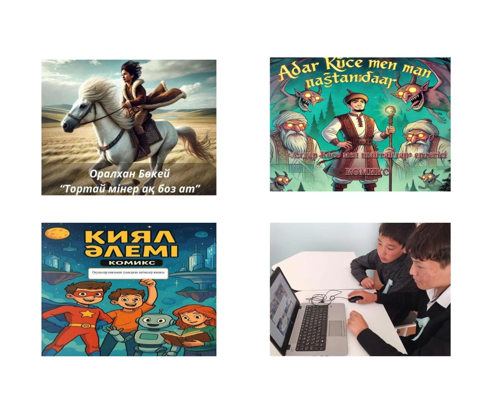 Ертегілер және нейрокомикс: Шығыс Қазақстанның оқушысы ерекше жобаға ден қойды