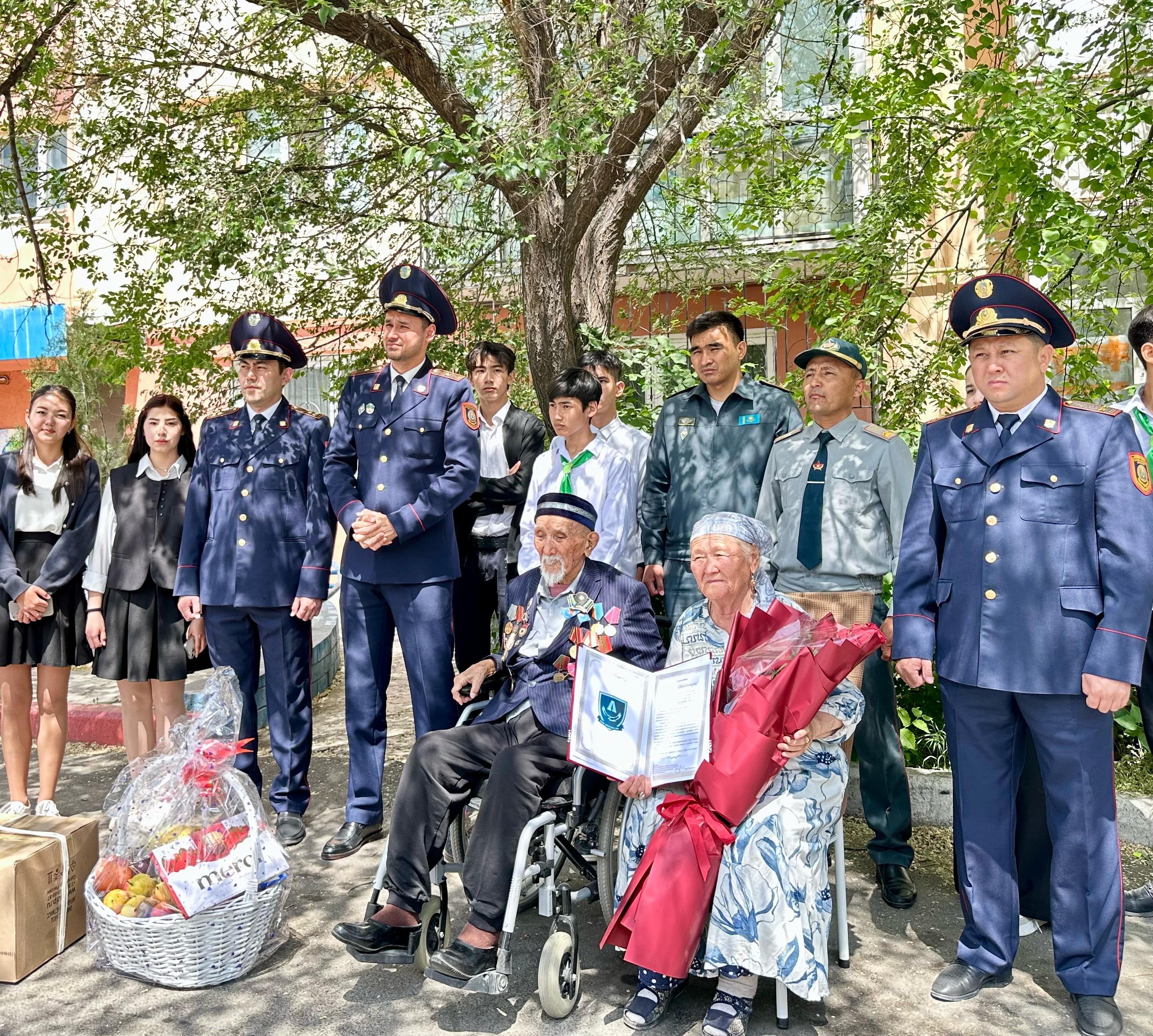 Ұлы Отан соғысының ардагеріне құрмет көрсетілді