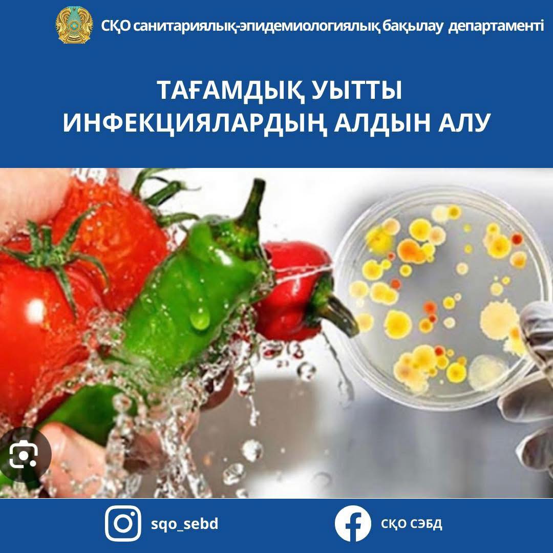 📌Тағамдық уытты инфекциялардың алдын алу.