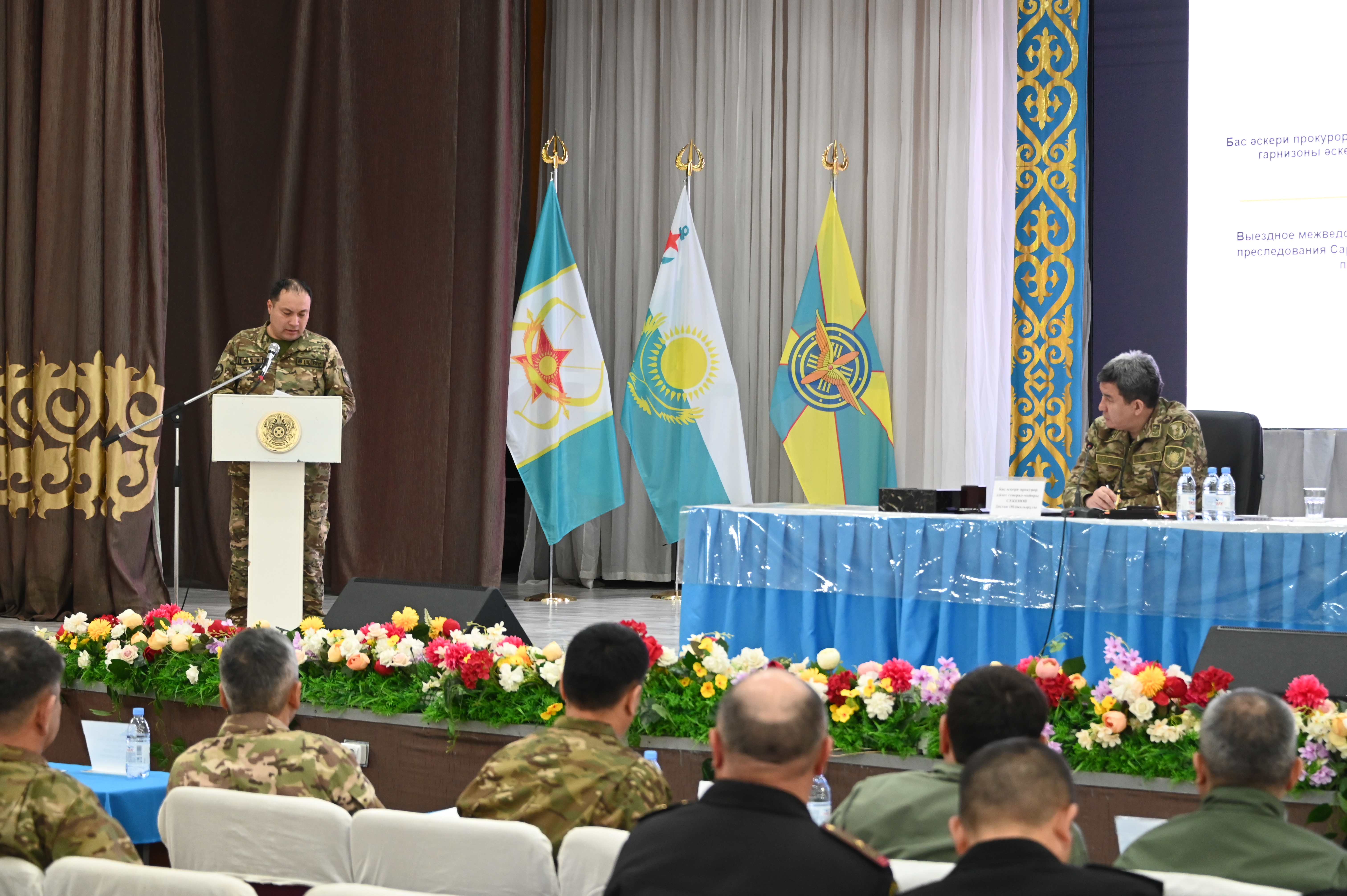 Бас әскери прокурордың Сарыөзек гарнизонына іссапарының қорытындылары
