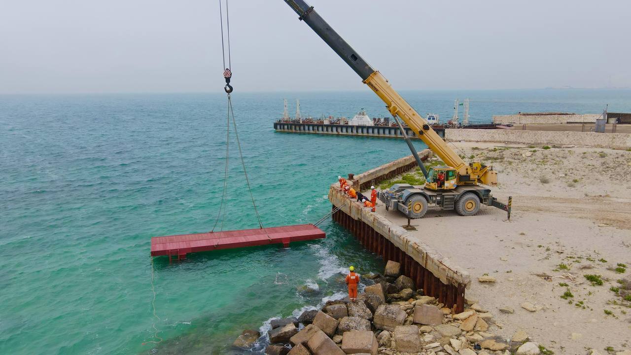 Құрық ауылындағы теңіз жағалауына жаңа айлақ салынды
