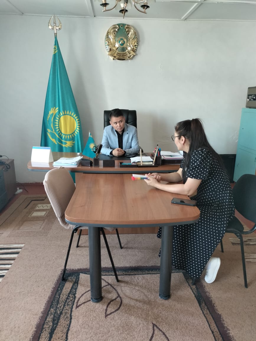 Жанама ауылдық округі әкімінің тұрғындарды жеке қабылдауы