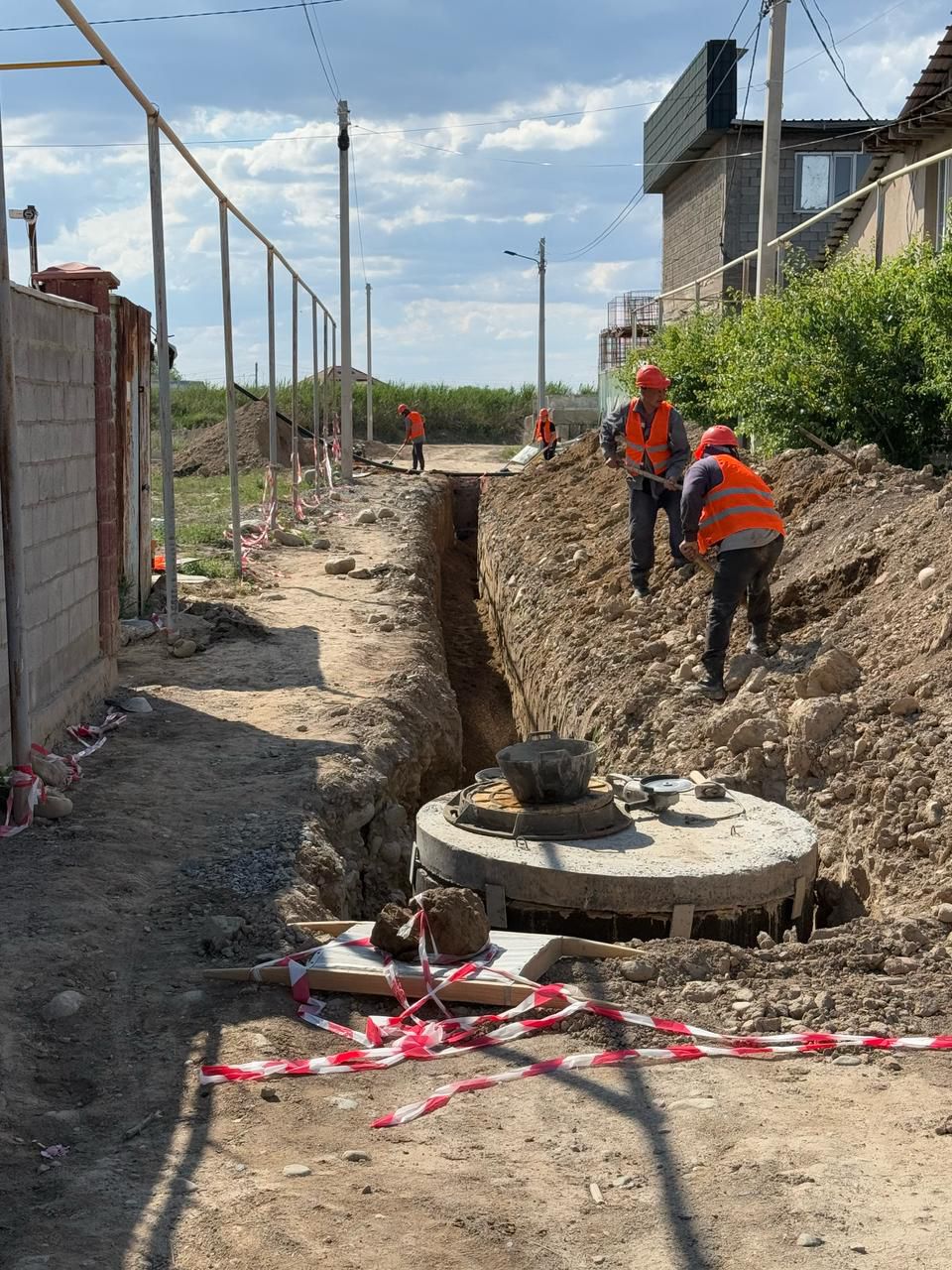 Подрядчика накажут  - акимат проводит проверку по строительству сетей в микрорайоне Рахат-Мадениет