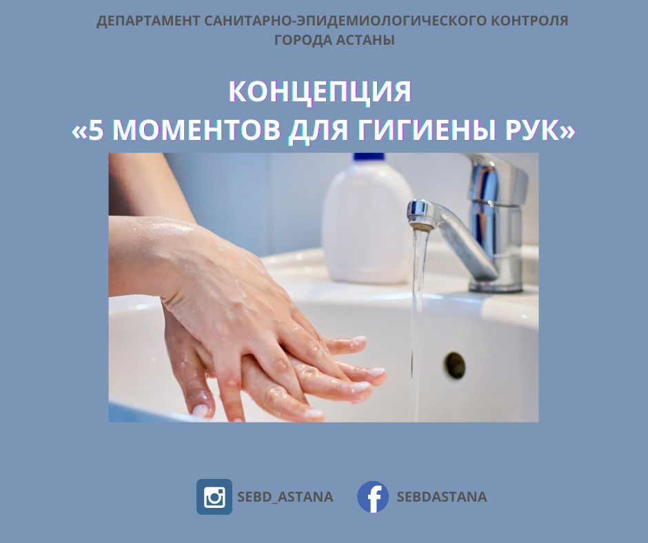 Концепция «5 моментов для гигиены рук»