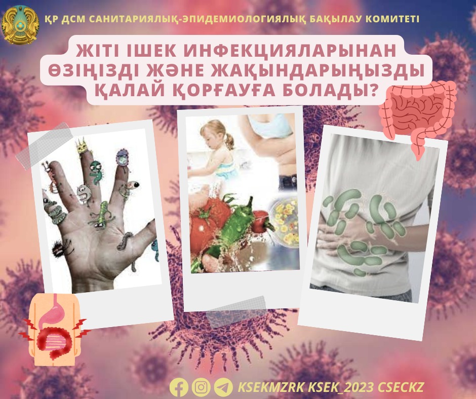 Жіті ішек инфекцияларынан өзіңізді және жақындарыңызды қалай қорғауға болады?